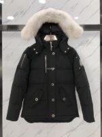 Moose Knuckles 3Q Black/White Fur Jacket - Image 2