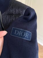 Christian Dior Oblique Blouson Navy Cardigan - Image 4