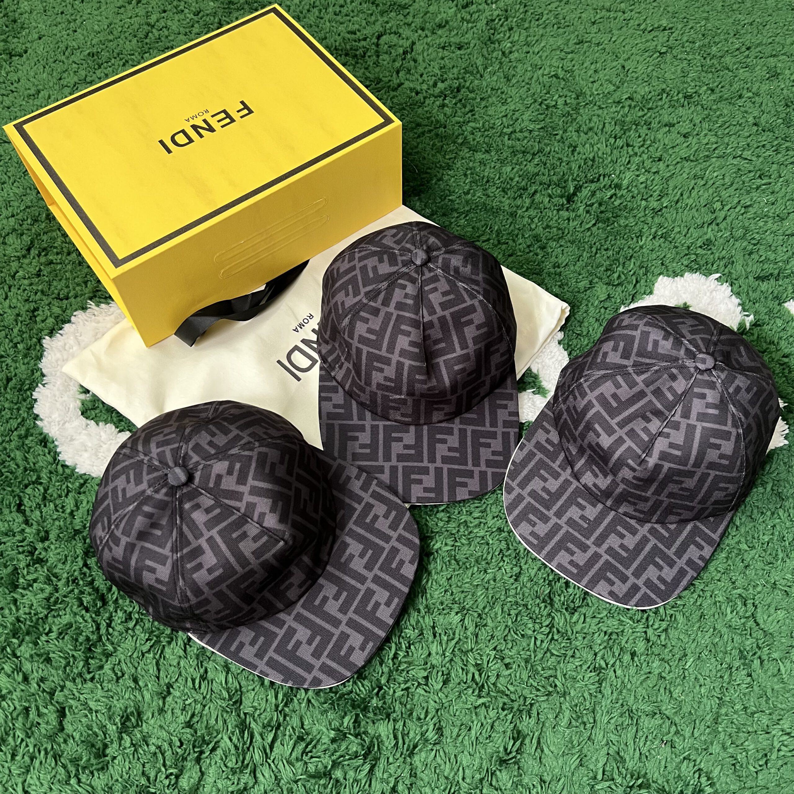 46a25b99 Fendi FF Monogram Black Hat - Image 1