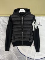 Moncler Cardigan Big M logo Black
