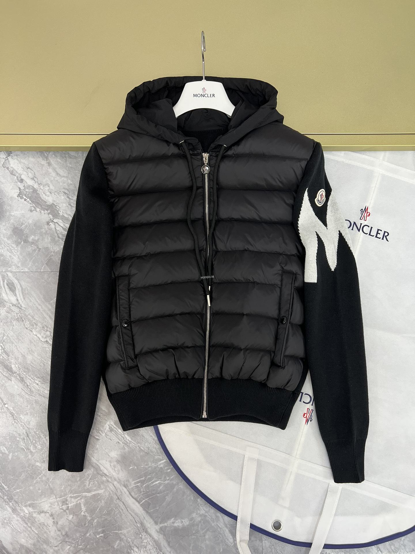 5b469f75 Moncler Cardigan Big M logo Black - Image 1