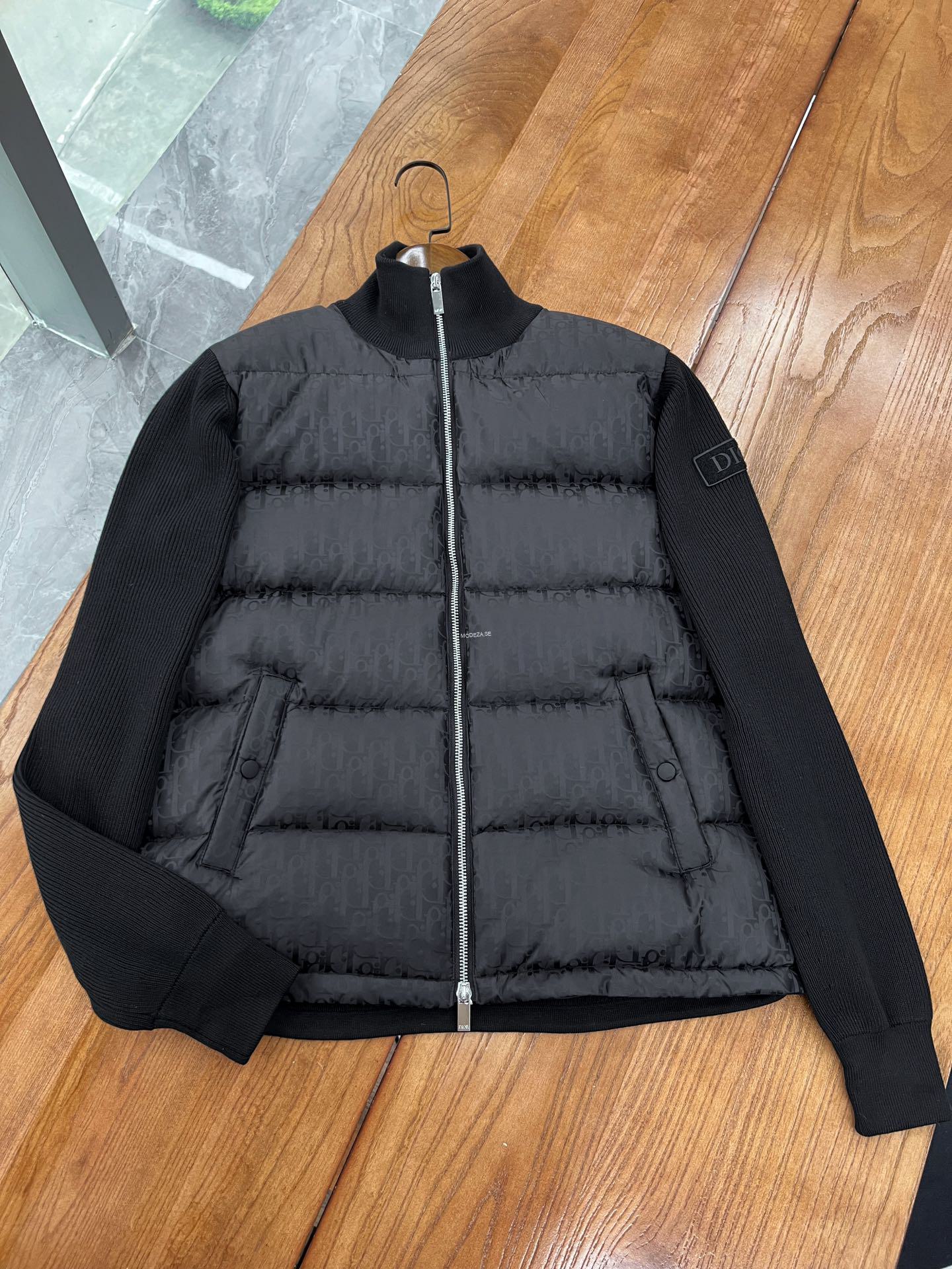 86f6c1cd Christian Dior Oblique Blouson Black Cardigan - Image 1