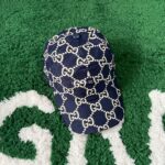 Gucci GG Flannel Blue/White GG Hat