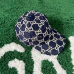 Gucci GG Flannel Blue/White GG Hat - Image 2