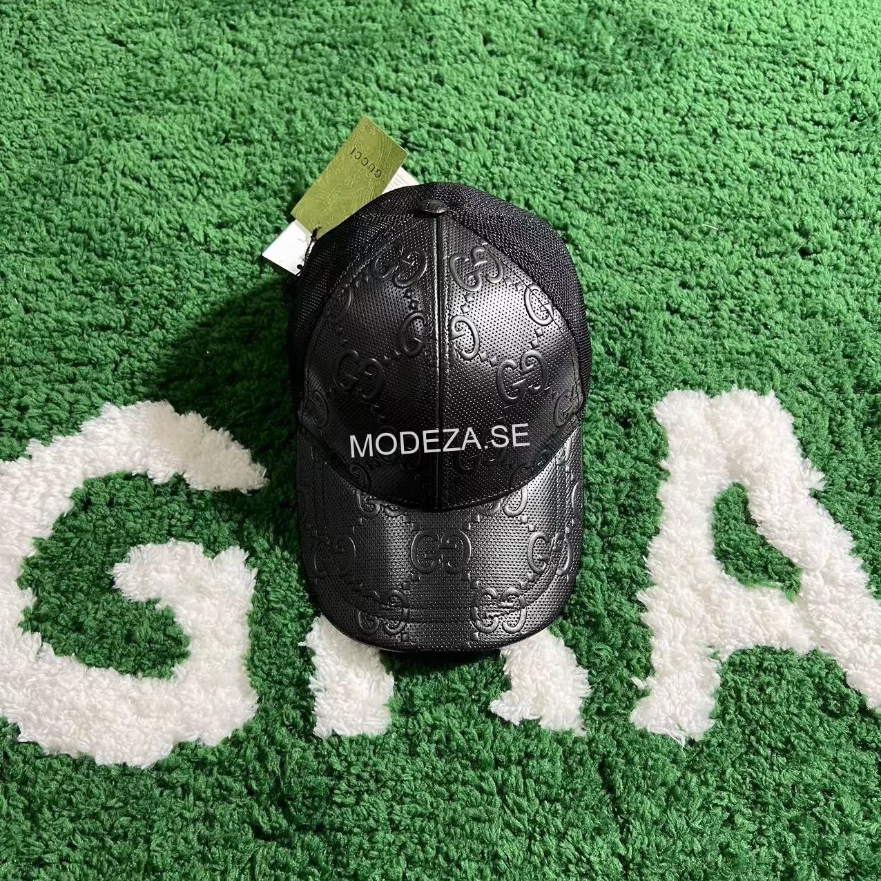 WhatsApp Bild 2024-09-26 kl. 17.08.49_53283f0c Gucci GG Leather Black Hat - Image 1