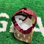 Gucci GG Cow Doraemon Khaki/Wine Red Hat - Image 3