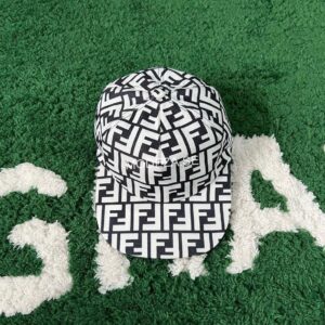 Fendi FF Monogram White FF Hat