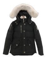Moose Knuckles 3Q Black/White Fur Jacket