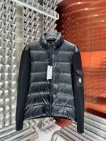 Moncler Padded Wool Black Cardigan