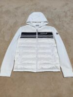 Moncler Mixed Media White Cardigan - Image 2
