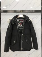 Moose Knuckles 3Q Black/White Fur Jacket - Image 4