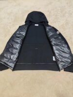 Moncler Mixed Media Black Cardigan - Image 4