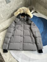 Canada Goose Wyndham Grey/Black Label Jacket - Image 2