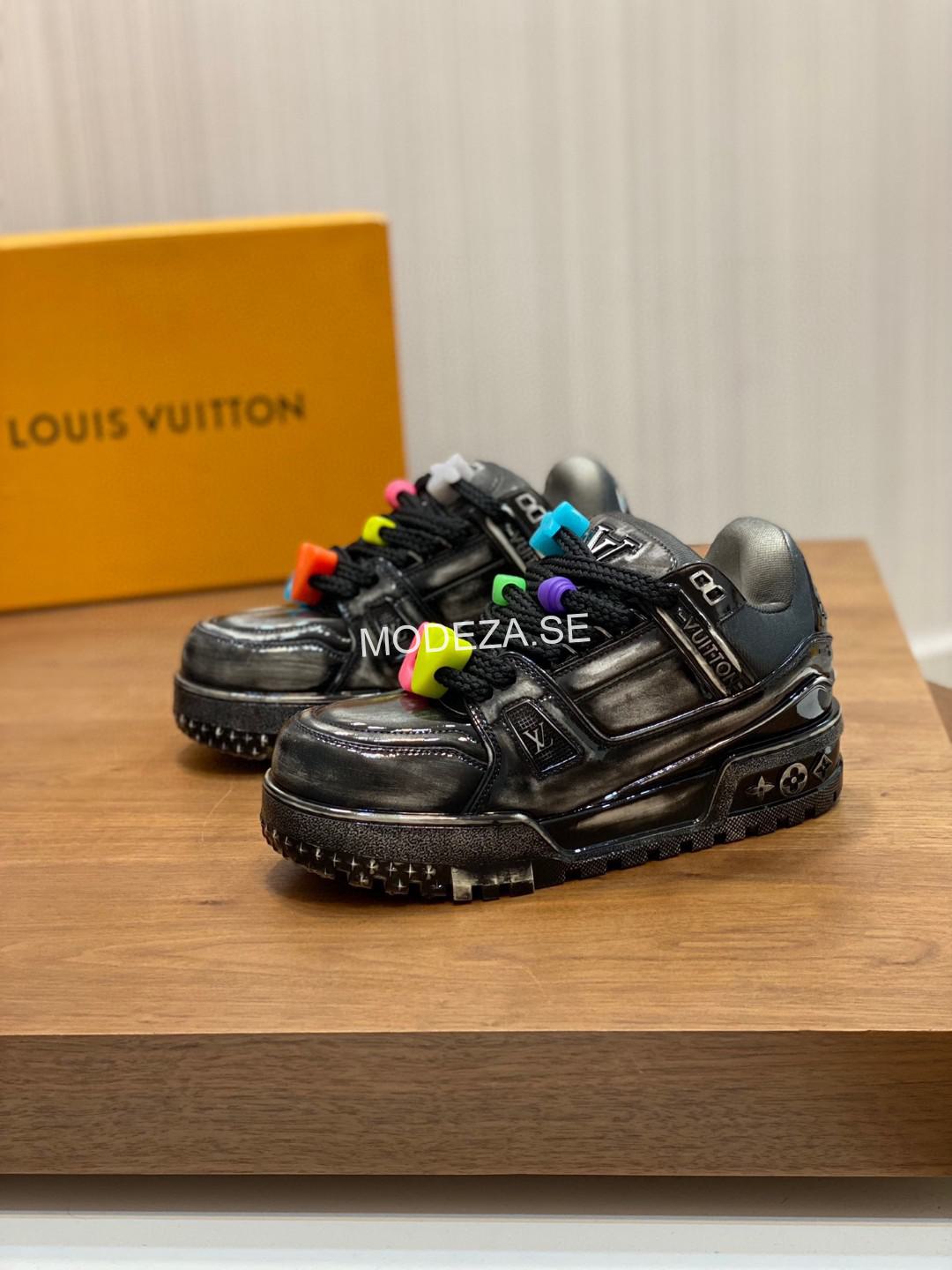 013f900b Louis Vuitton Toys Metallic Black Trainer - Image 1