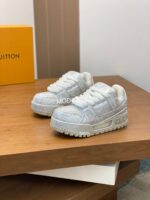 Louis Vuitton Maxi Metallic White Trainer