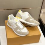 Louis Vuitton Beige/White Run Away Sneakers - Image 2