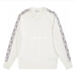 Christian Dior White Knitted CrewNeck Sweater