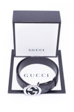 Gucci GG Supreme Black Belt With G Buckle #1 - Image 3