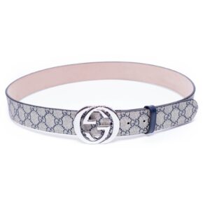 Gucci GG Ebony Silver Buckle