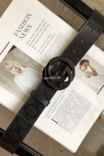 Gucci GG Marmont Black Buckle Black Belt