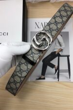 Gucci GG Marmont Navy/Khaki Belt