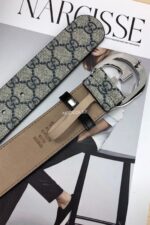 Gucci GG Marmont Navy/Khaki Belt - Image 3