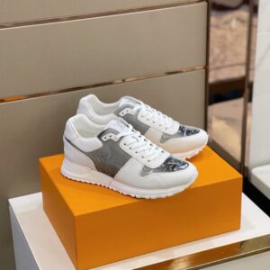 Louis Vuitton Active Leather White Monogram Run Away Sneakers