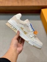 Louis Vuitton Fabric Beige Trainer - Image 3