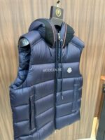 Moncler Luiro Down Navy Vest - Image 2