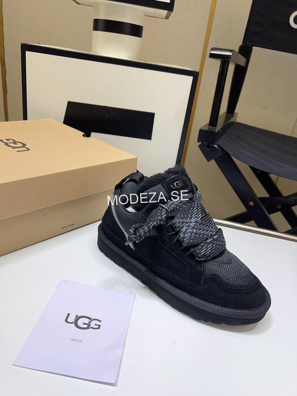 48053dee-3bc8-4840-aea2-6228abb67281 UGG Lowmel Unisex Black Sneakers - Image 1