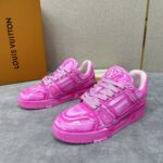 Louis Vuitton Pink Metallic Trainer