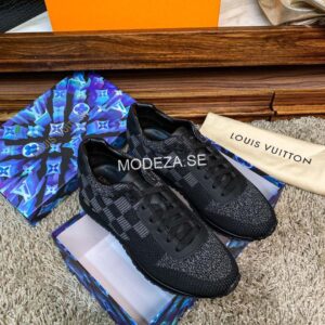 Louis Vuitton Black Monogran Run Away Trainer