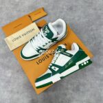 Louis Vuitton Crocodile Leather Green/White Trainer - Image 4