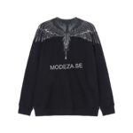 Marcelo Burlon Black Sweatshirt Black Wings - Image 2