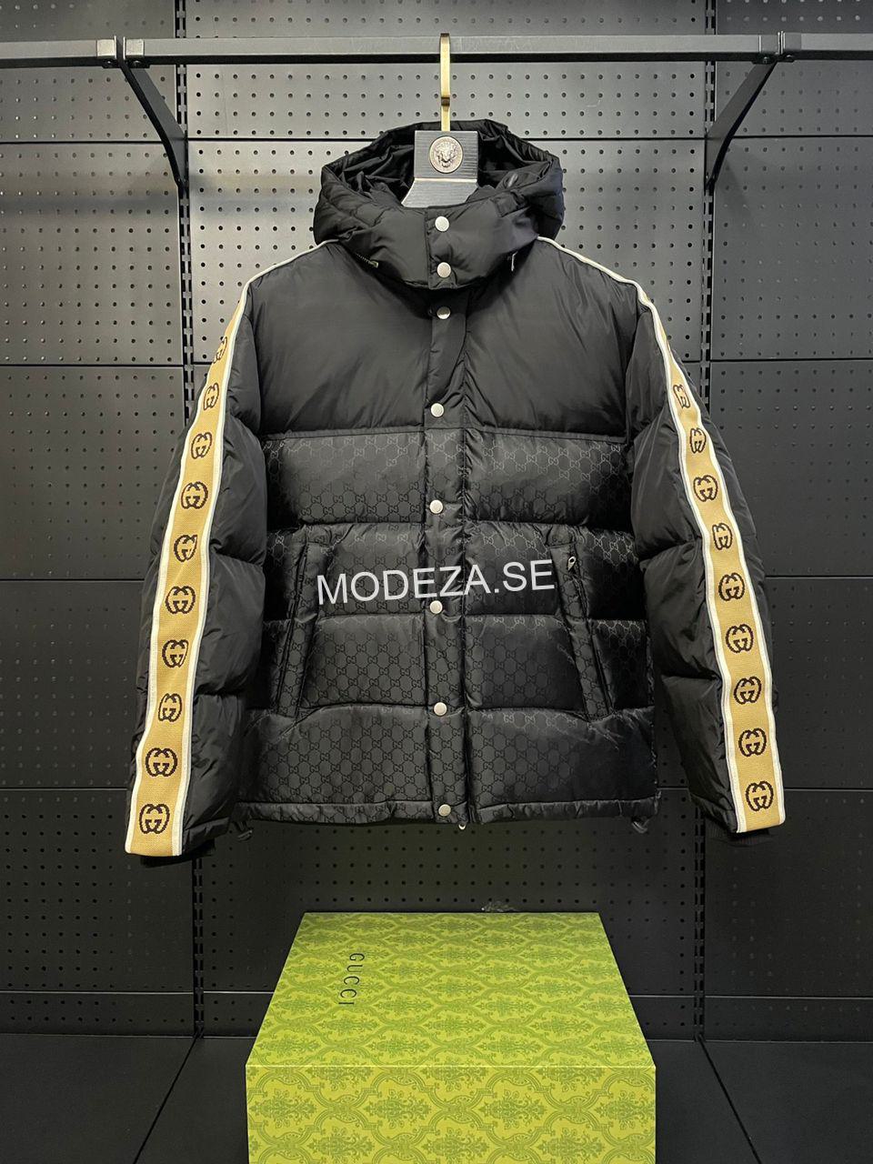 6429127f-4b05-441b-8ff2-55c41332e89c Gucci GG Jacquard Nylon Black Jacket - Image 1