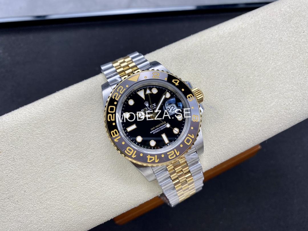6d68846c Rolex GMT-Master II Silver/Gold Black Dial - Image 1