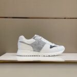 Louis Vuitton Active Leather White Monogram Run Away Sneakers - Image 3