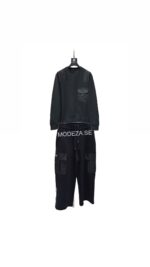 Prada Black Tracksuit Logo On Pocket