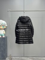 Moncler Hirma Long Black Jacket - Image 3