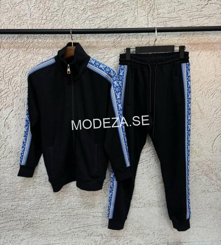 WhatsApp Image 2024-10-04 at 08.57.26 Louis Vuitton Blue Logo/Black Tracksuit #1 - Image 1