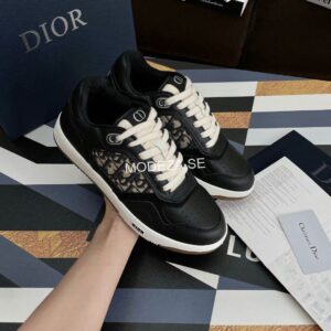 Christian Dior B27 Black Leather Sneakers