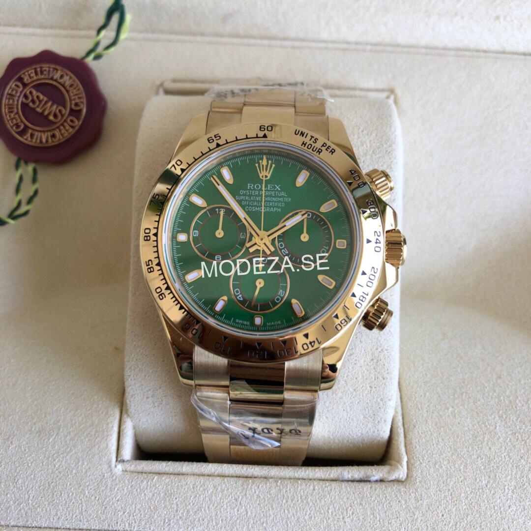 b1256e0d Rolex Daytona Gold/Green Dial 40mm - Image 1
