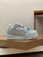 Louis Vuitton Toys Metallic Silver Trainer - Image 2