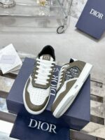 Christian Dior B27 Green Leather Sneakers - Image 3