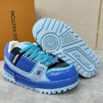 Louis Vuitton Maxi Mixed Blue Trainer - Image 4