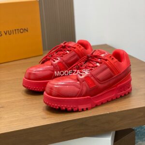 Louis Vuitton Crocodile Red Trainer