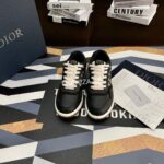 Christian Dior B27 Black Leather Sneakers - Image 4