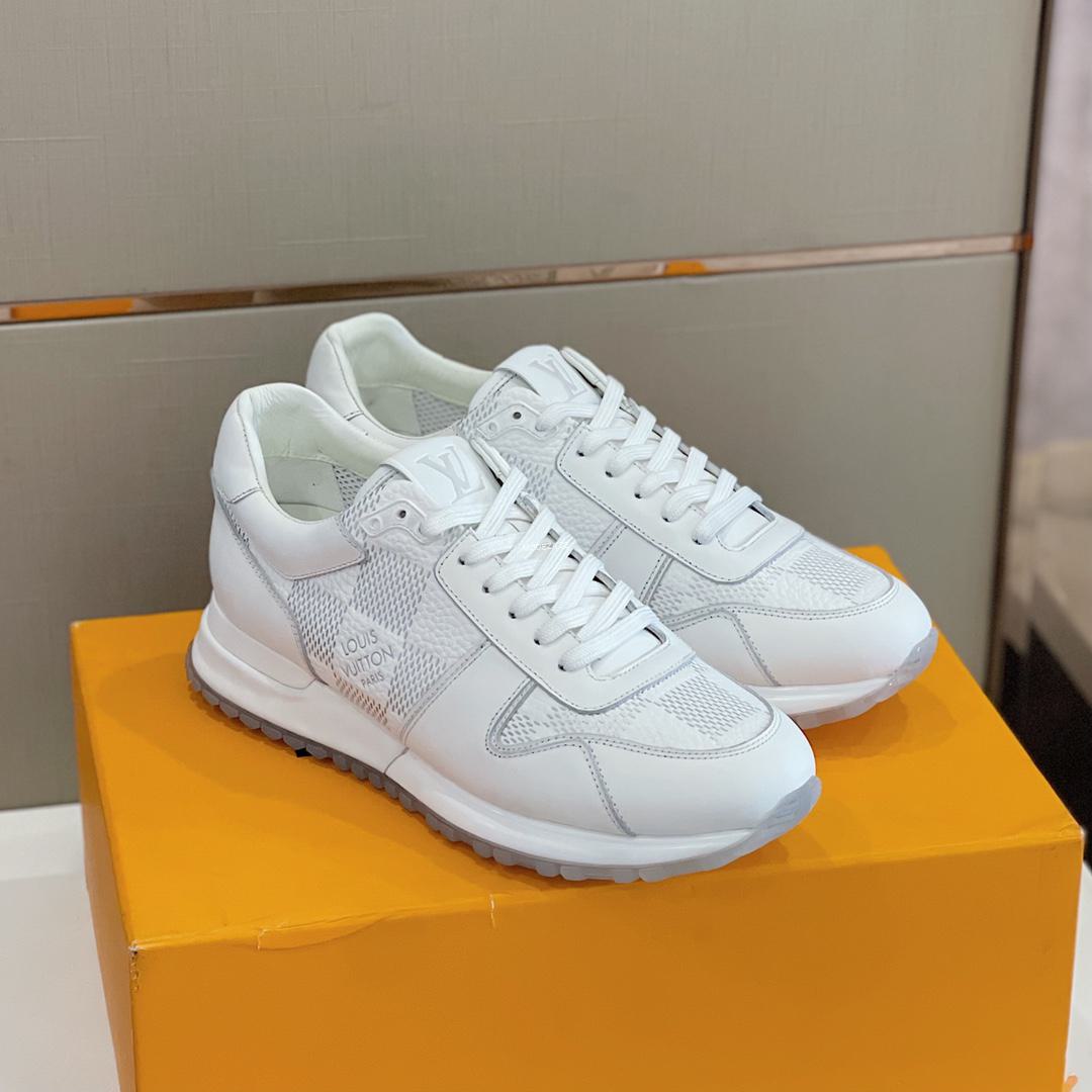 e6375b7d Louis Vuitton Monogram White Run Away Sneakers - Image 1