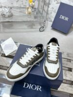 Christian Dior B27 Green Leather Sneakers - Image 5