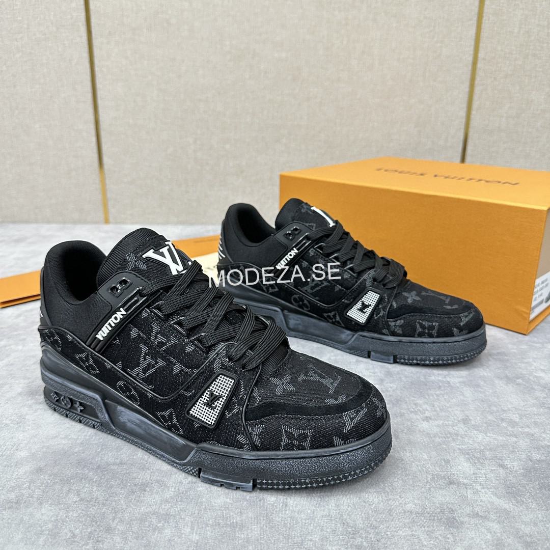 e8359369 Louis Vuitton Cool Monogram Black Trainer - Image 1